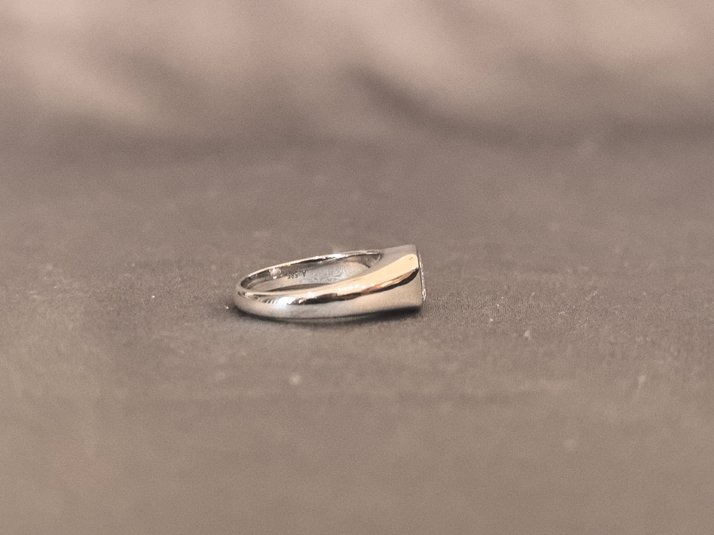 Emerald Cut Diamond Ring - Round Shank - Minimalist