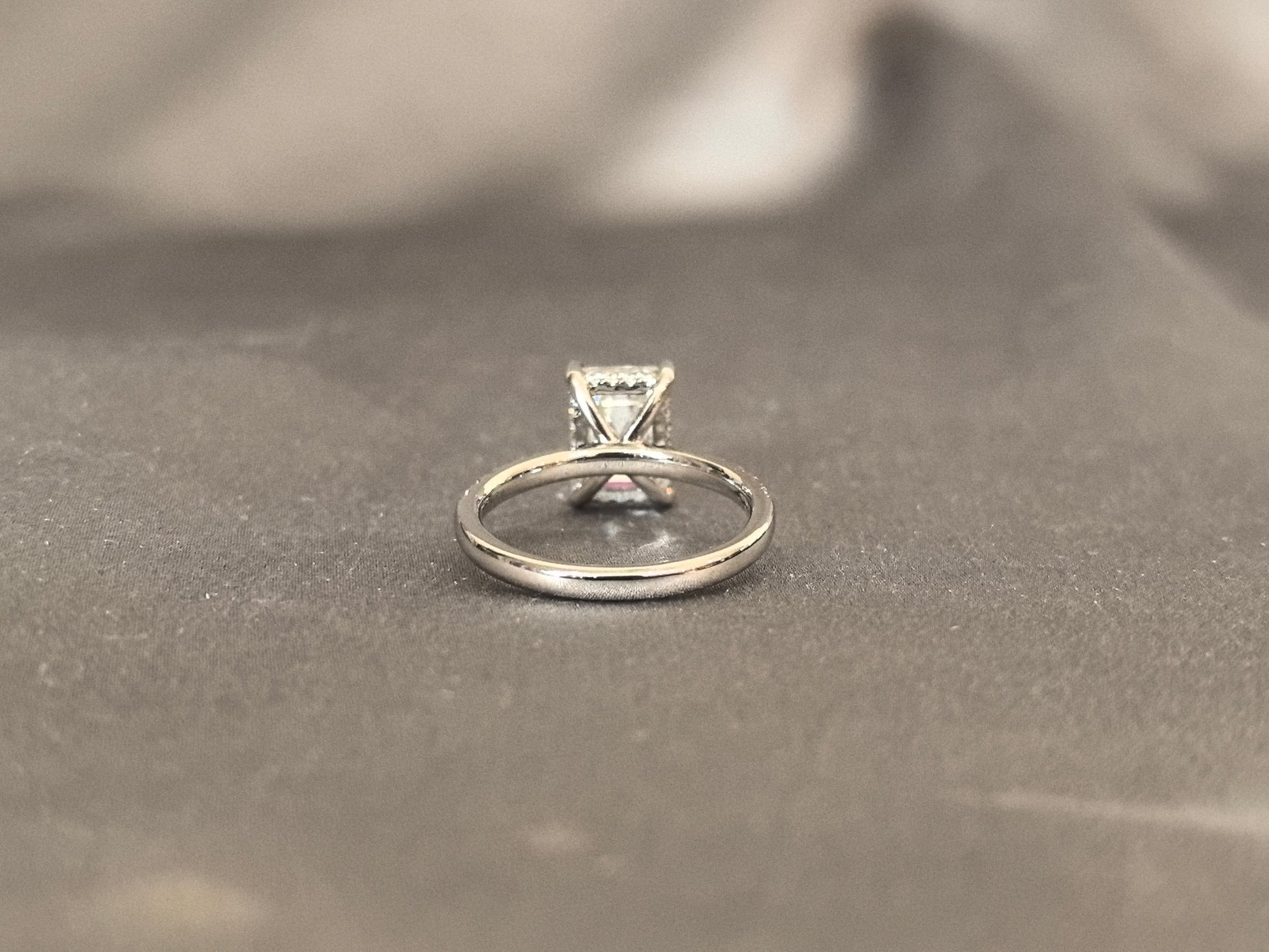 2 Carat Emerald Diamond - Hidden Halo - Diamond Accents