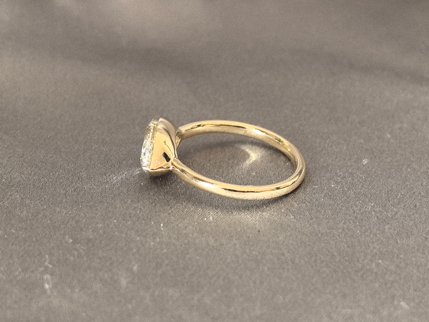 Marquise Cut Lab Diamond Solitaire Ring - Prong-Set - Minimalist Engagement Ring