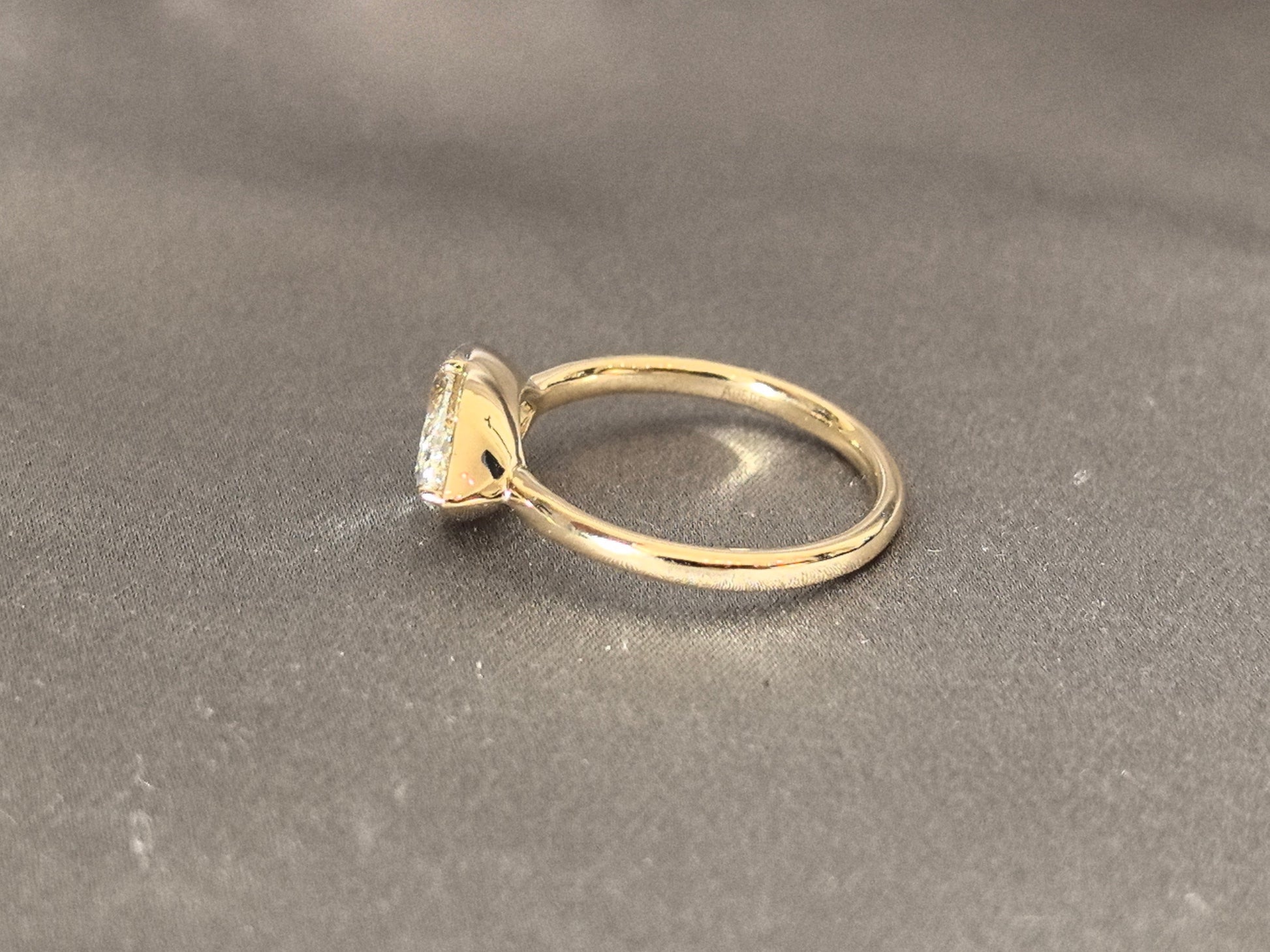 Marquise Cut Lab Diamond Solitaire Ring - Prong-Set - Minimalist Engagement Ring