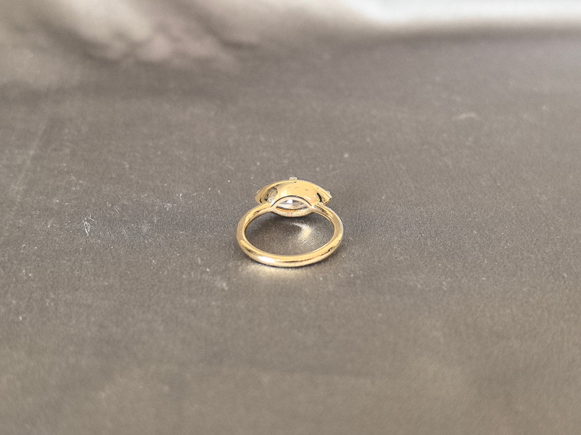 Marquise Cut Lab Diamond Solitaire Ring - Prong-Set - East-West Diamond Ring
