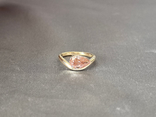 Pear-Shaped Lab Diamond Ring - East-West Setting - Everyday Luxury Ring