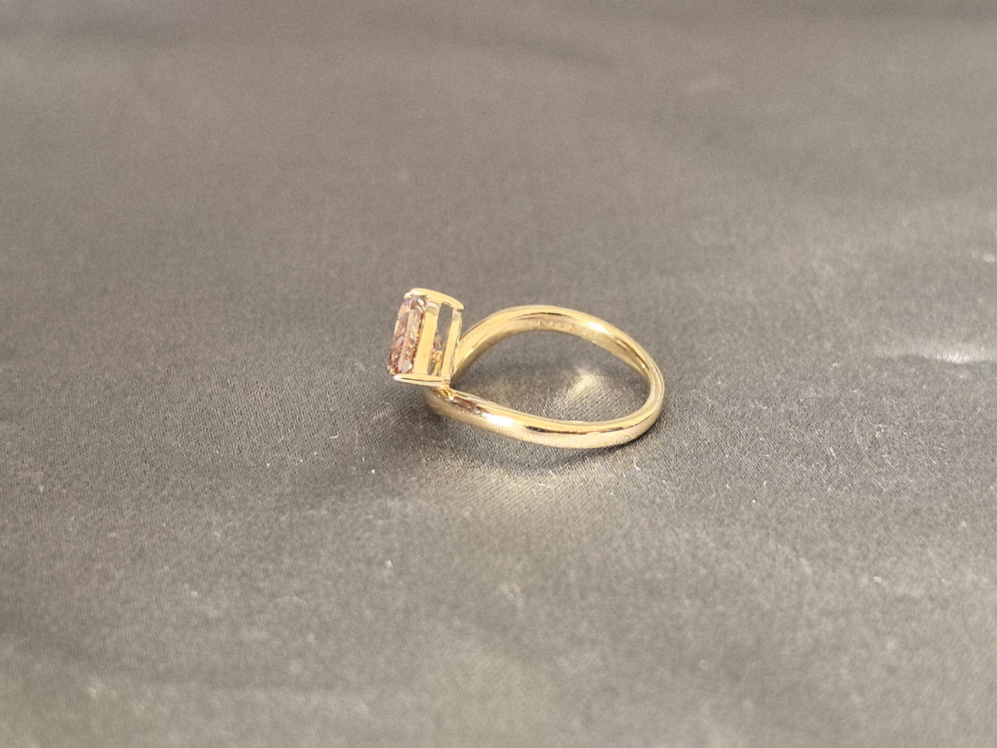 Pear-Shaped Lab Diamond Ring - East-West Setting - Everyday Luxury Ring