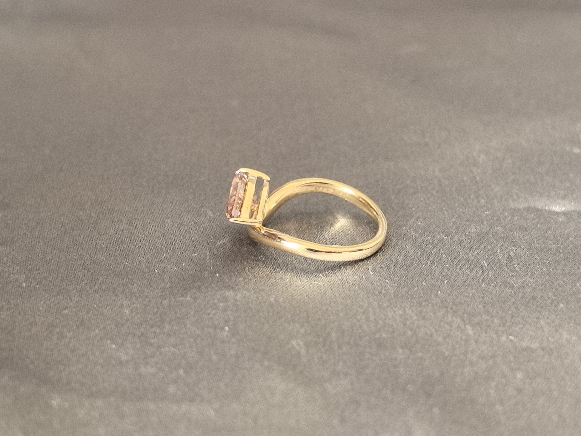 Pear-Shaped Lab Diamond Ring - East-West Setting - Everyday Luxury Ring