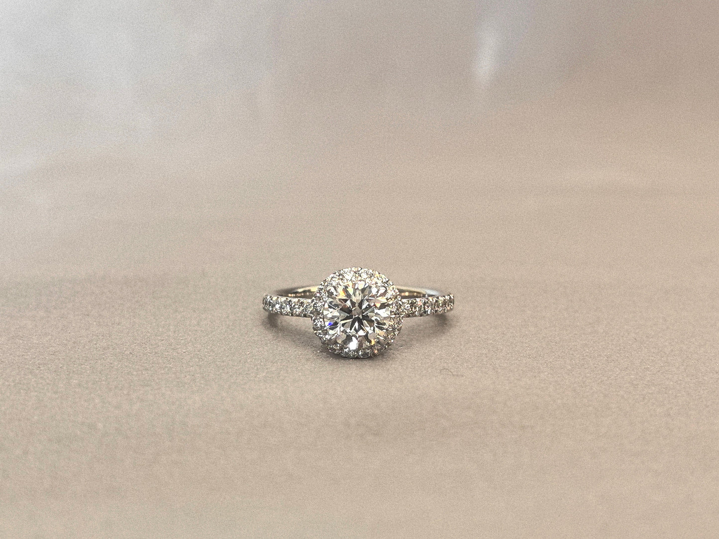 Round Cut Lab Diamond Full Eternity Ring - Double Halo Setting - Luxurious & Ethical