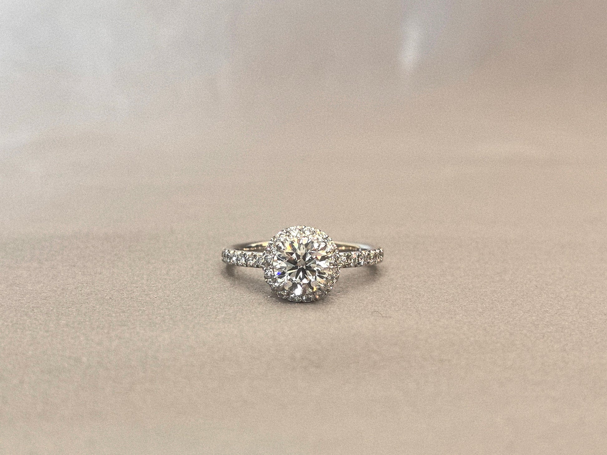 Round Cut Lab Diamond Full Eternity Ring - Double Halo Setting - Luxurious & Ethical