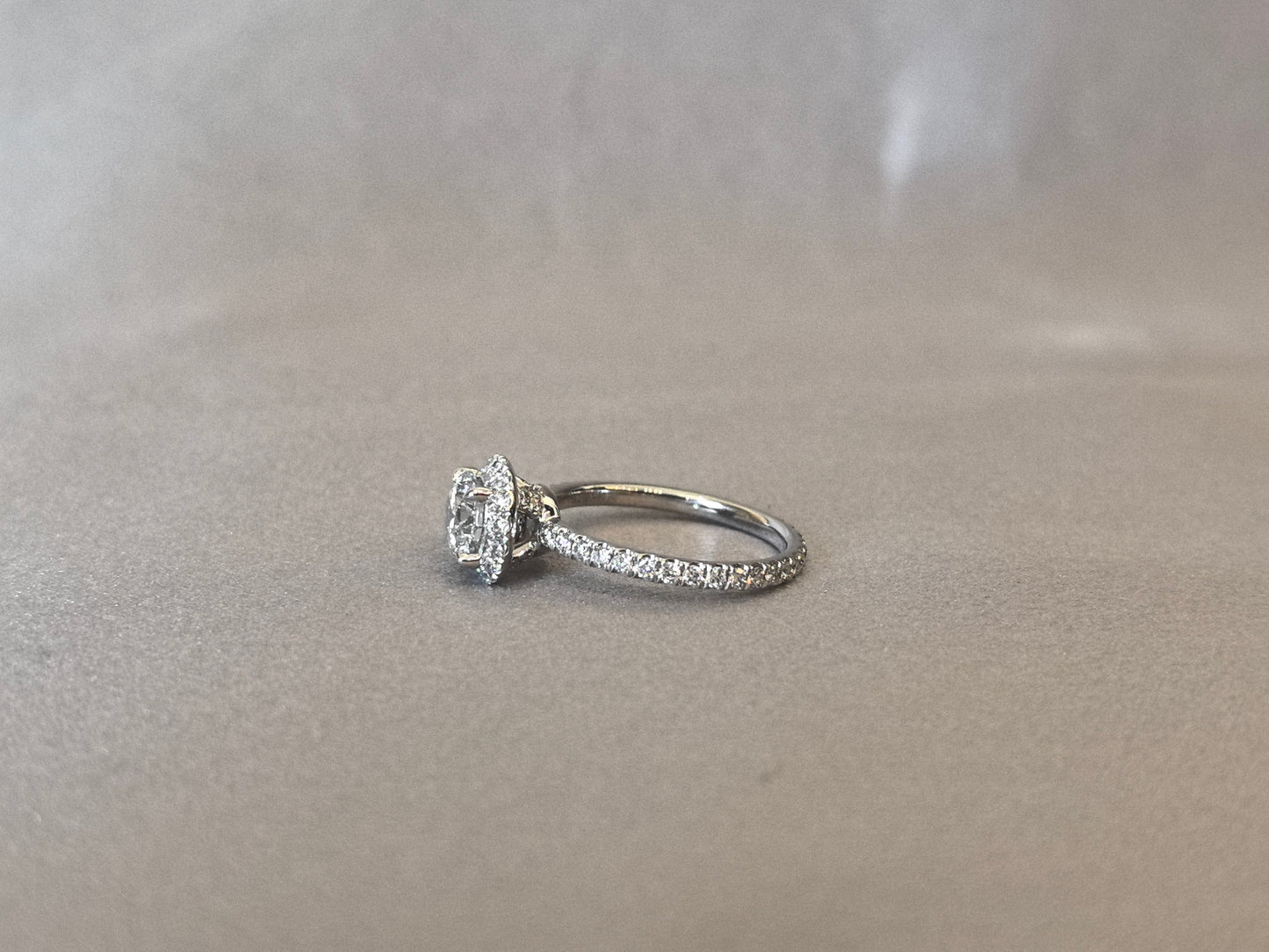 Round Cut Lab Diamond Full Eternity Ring - Double Halo Setting - Luxurious & Ethical