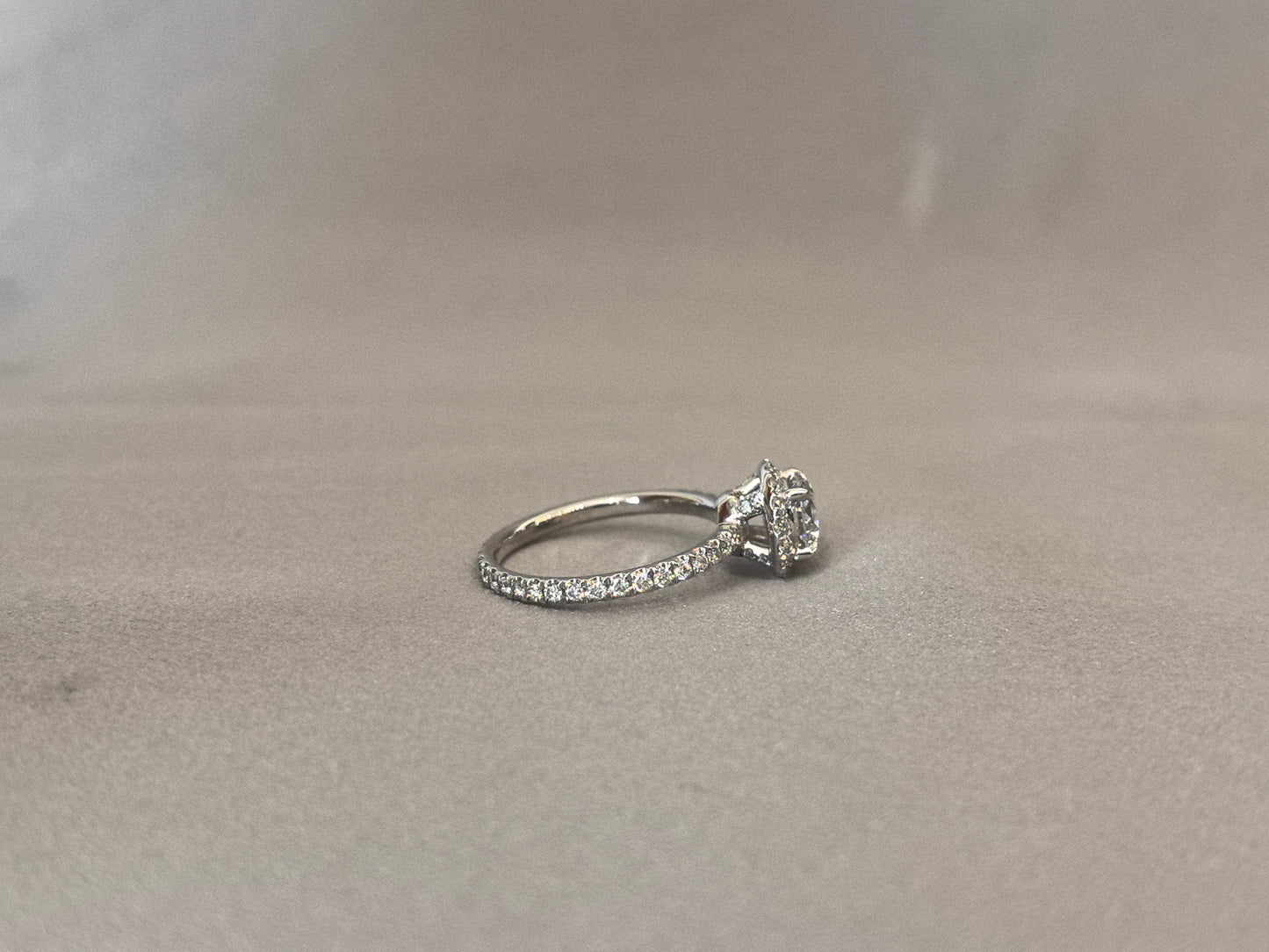 Round Cut Lab Diamond Full Eternity Ring - Double Halo Setting - Luxurious & Ethical