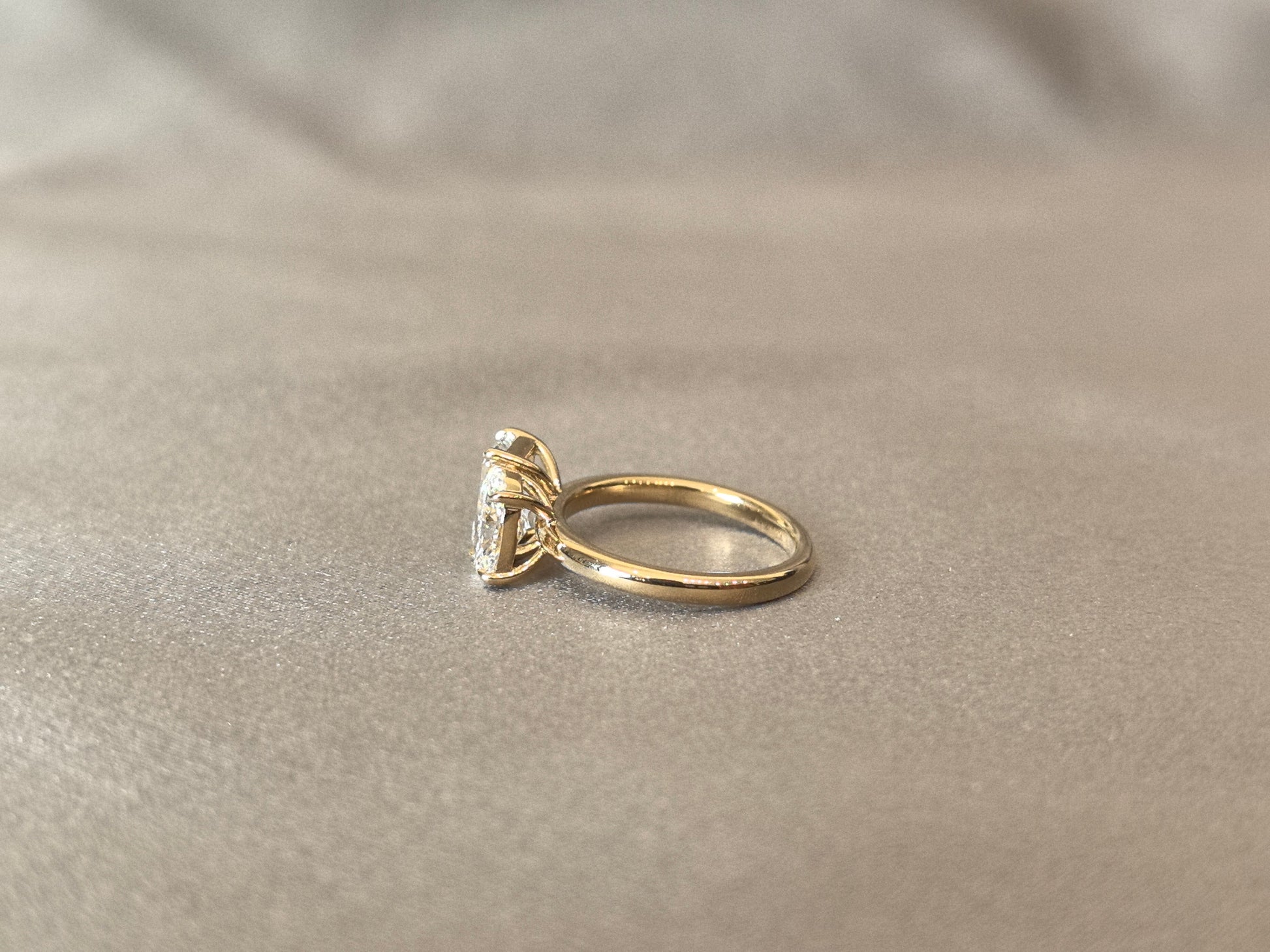 Oval & Emerald Cut Two-Stone Ring - Customizable Lab Gemstones - Personalized Birthstone Design