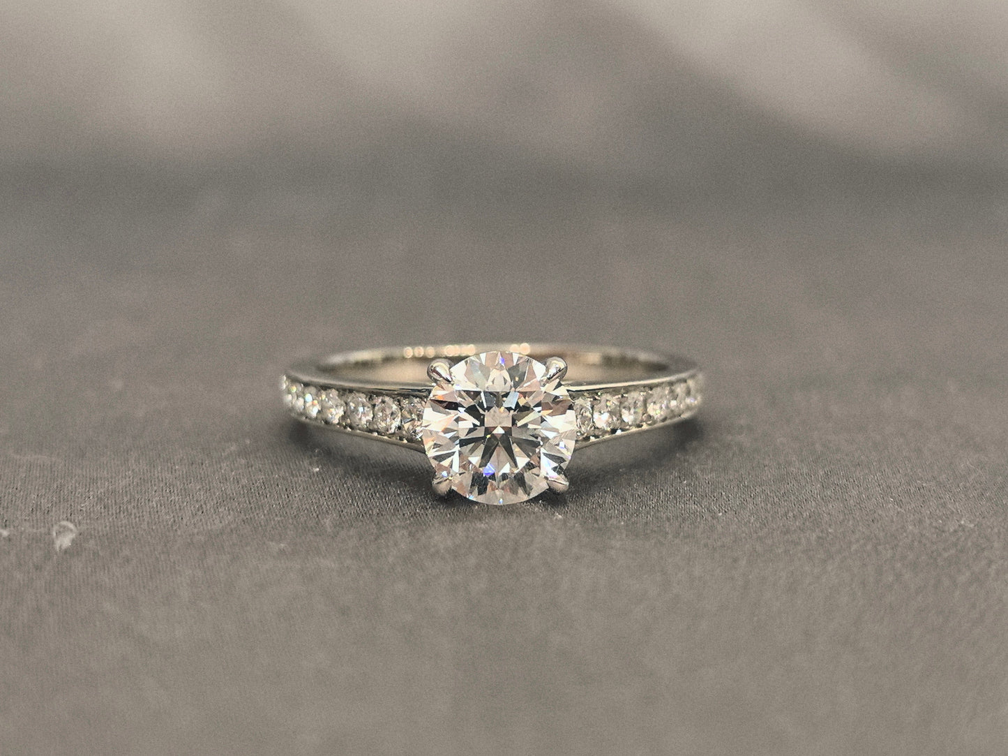 Platinum Channel Band - Half Eternity Rring - Classic Timeless Engagement