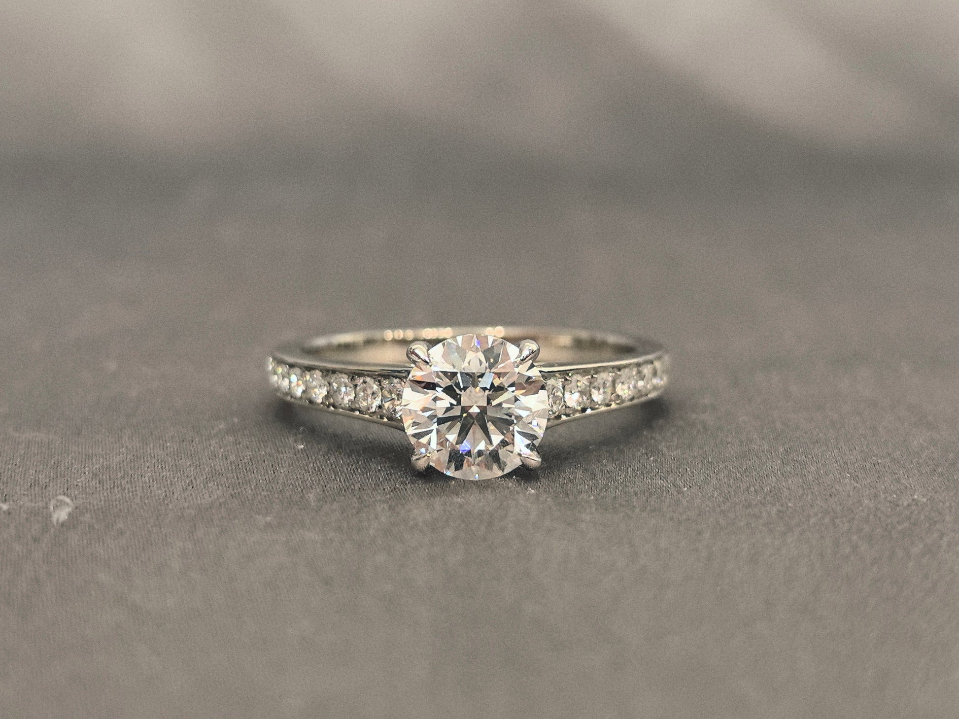 Platinum Channel Band - Half Eternity Rring - Classic Timeless Engagement