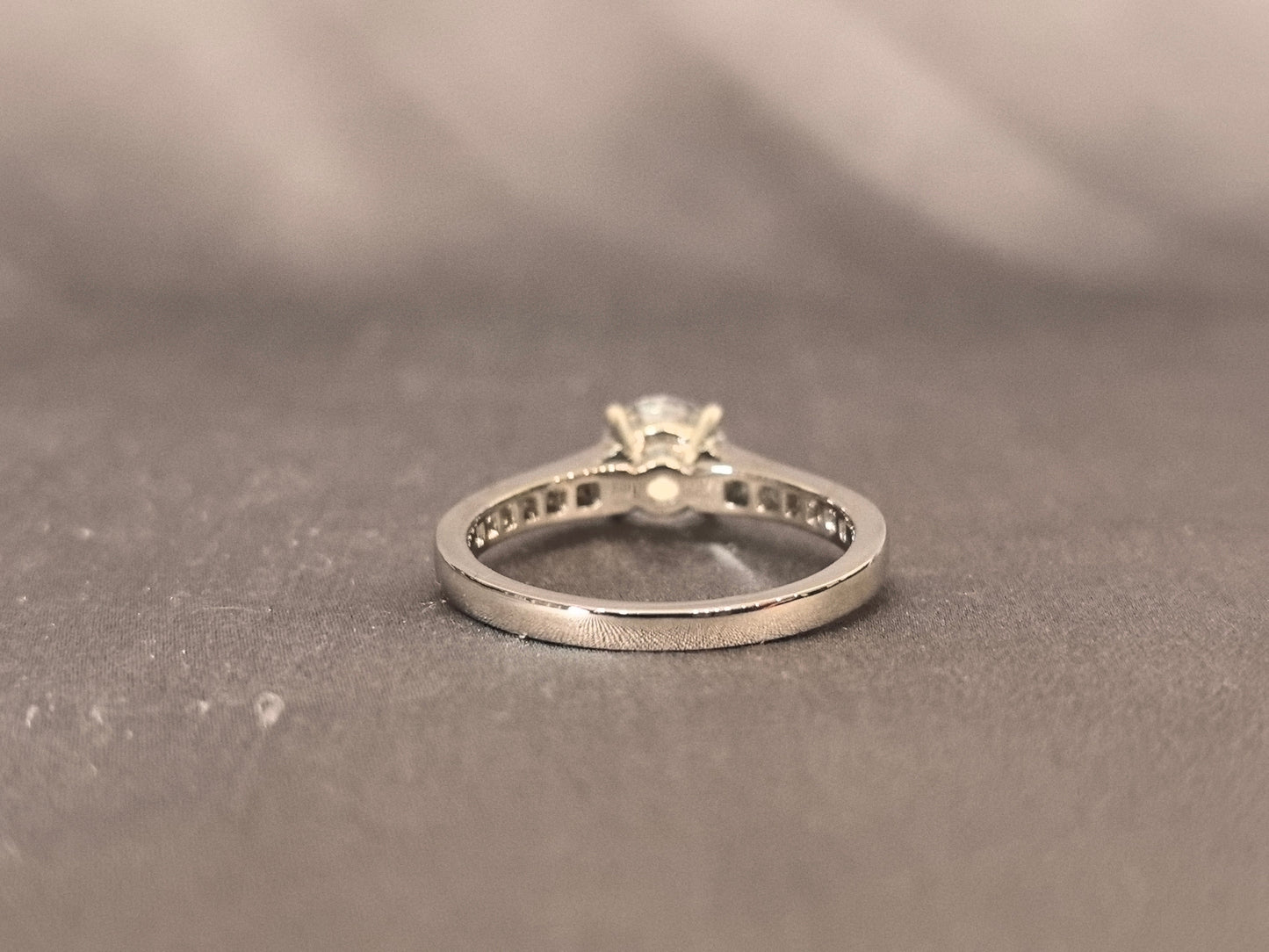 Platinum Channel Band - Half Eternity Rring - Classic Timeless Engagement