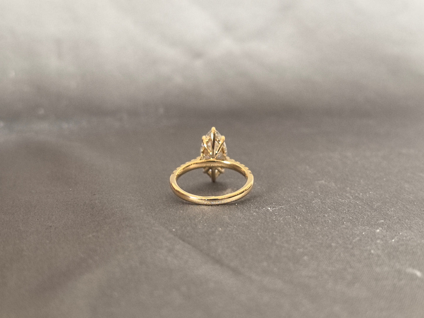 3 Carat Marquise Diamond Ring - 14K Yellow Gold Ring - Lab Grown Diamond Ring