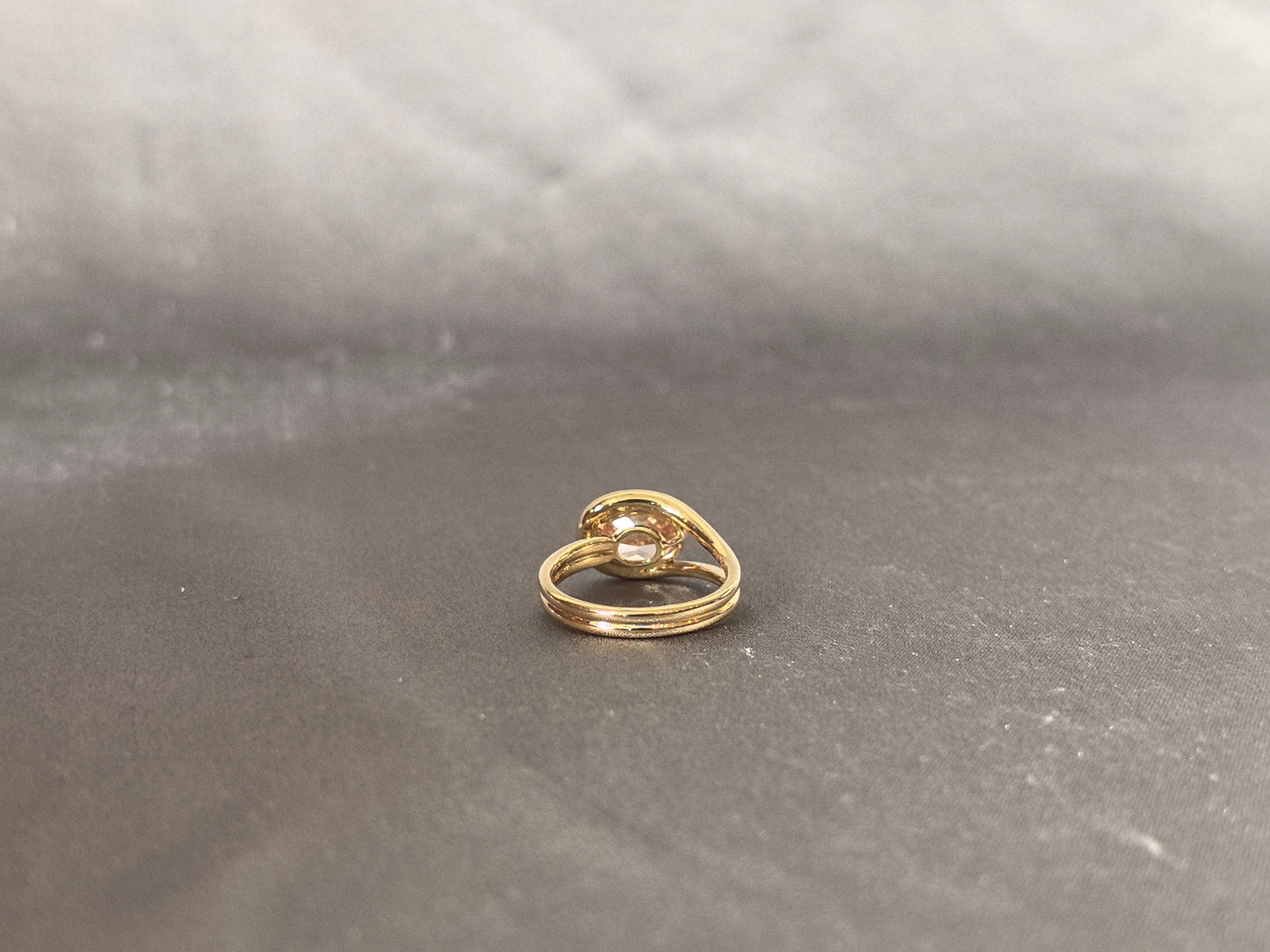 Oval Pink Diamond Ring - Lab Grown Diamond Ring - Bezel Setting