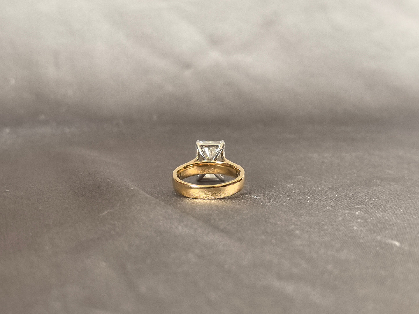 5 Carat Radiant Cut Diamond Ring - 14K Yellow Gold Ring - Lab Grown Diamond Ring