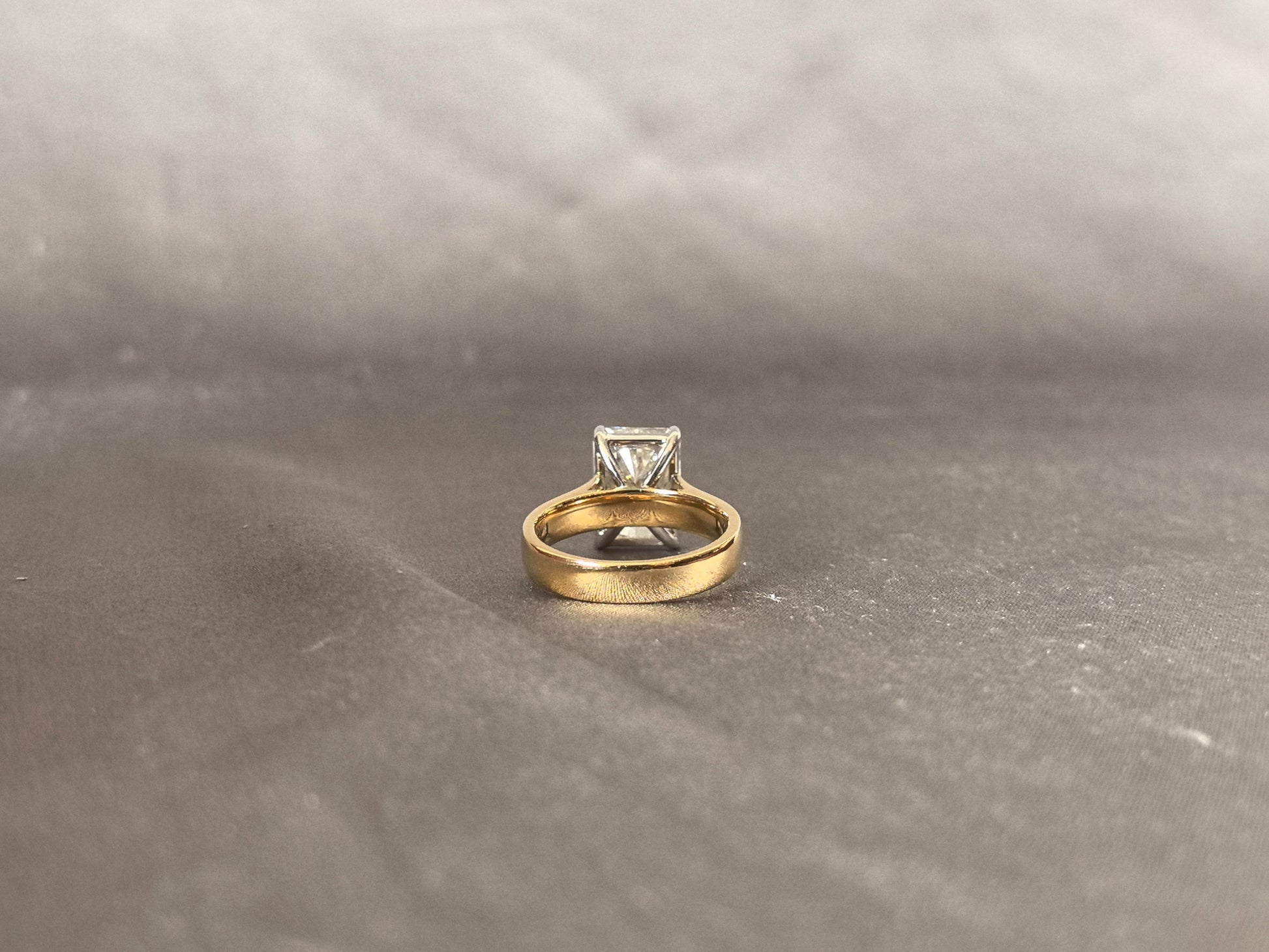 5 Carat Radiant Cut Diamond Ring - 14K Yellow Gold Ring - Lab Grown Diamond Ring