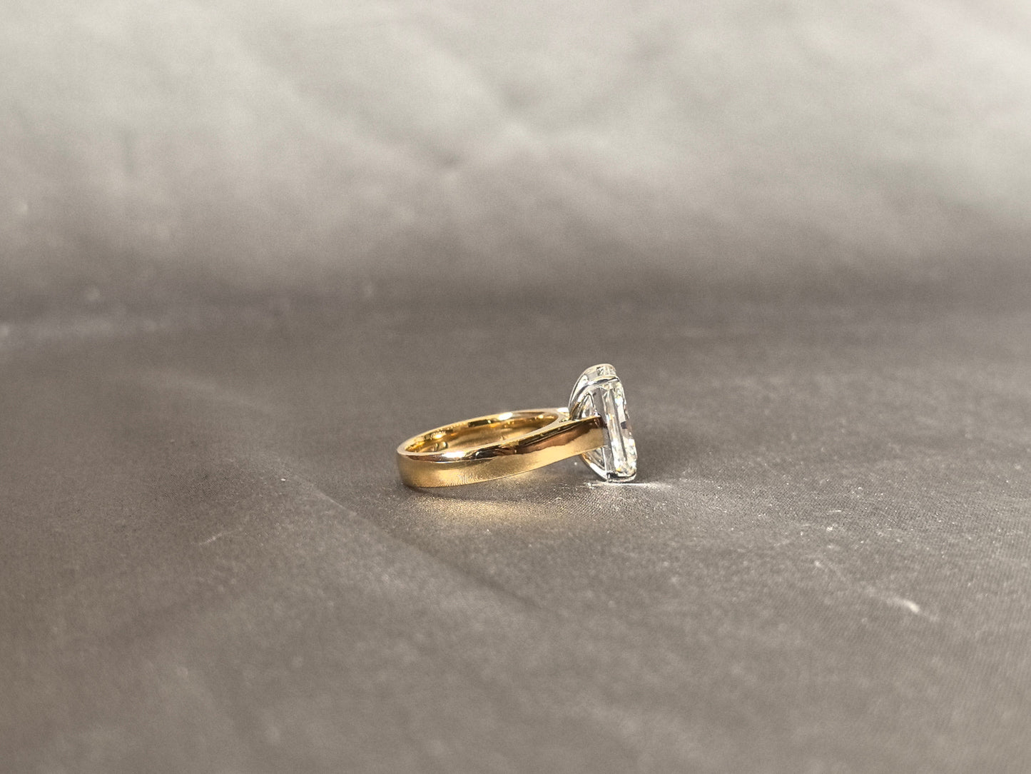5 Carat Radiant Cut Diamond Ring - 14K Yellow Gold Ring - Lab Grown Diamond Ring