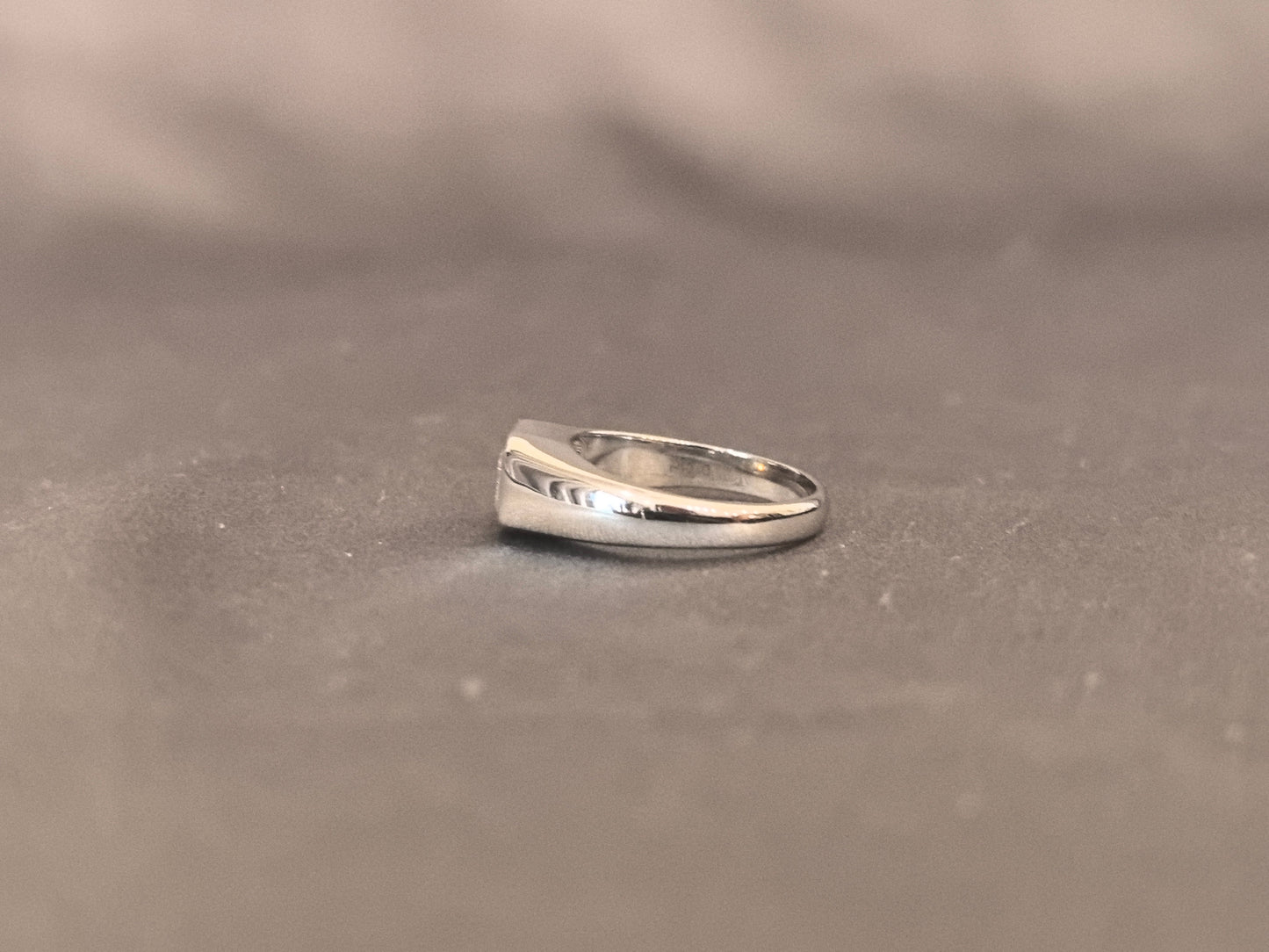 Emerald Cut Diamond Ring - Round Shank - Minimalist