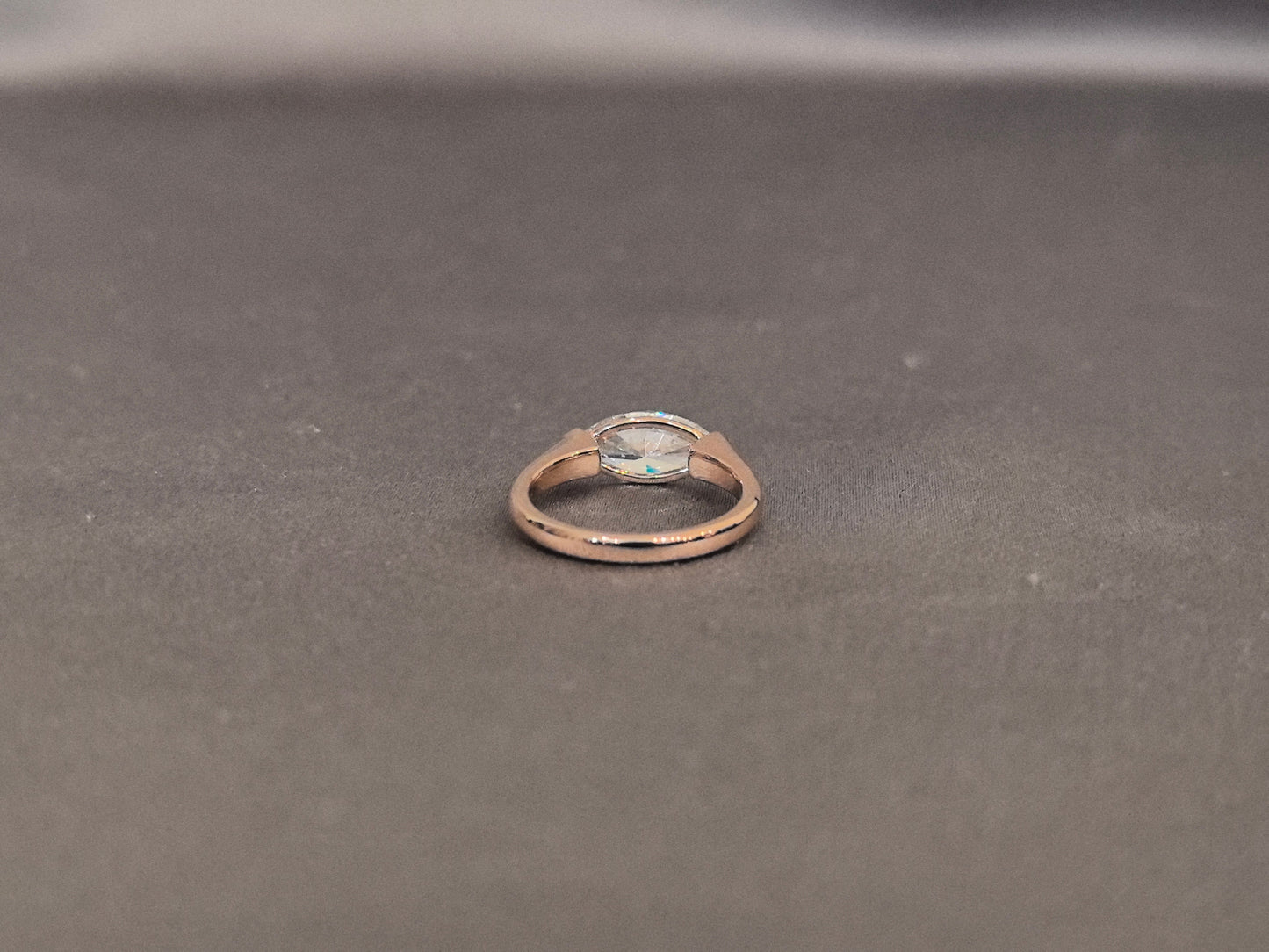 Horizontal Marquise Diamond Ring - Modern Solitaire - 1 Carat Lab Grown Diamond