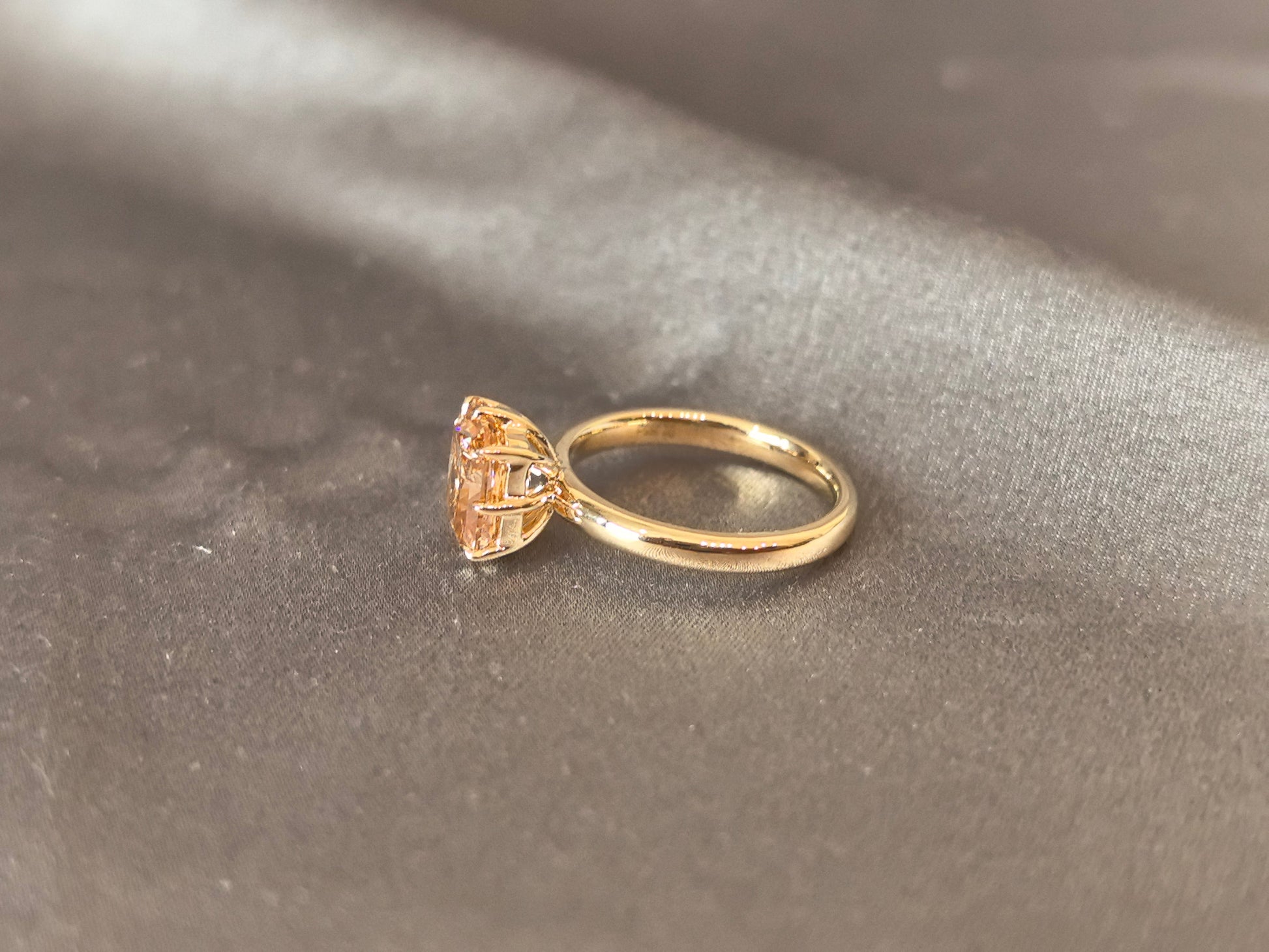Fancy Brown Diamond Radiant-Cut Solitaire Ring - Prong-Set - Elegant Non-Traditional Engagement Ring