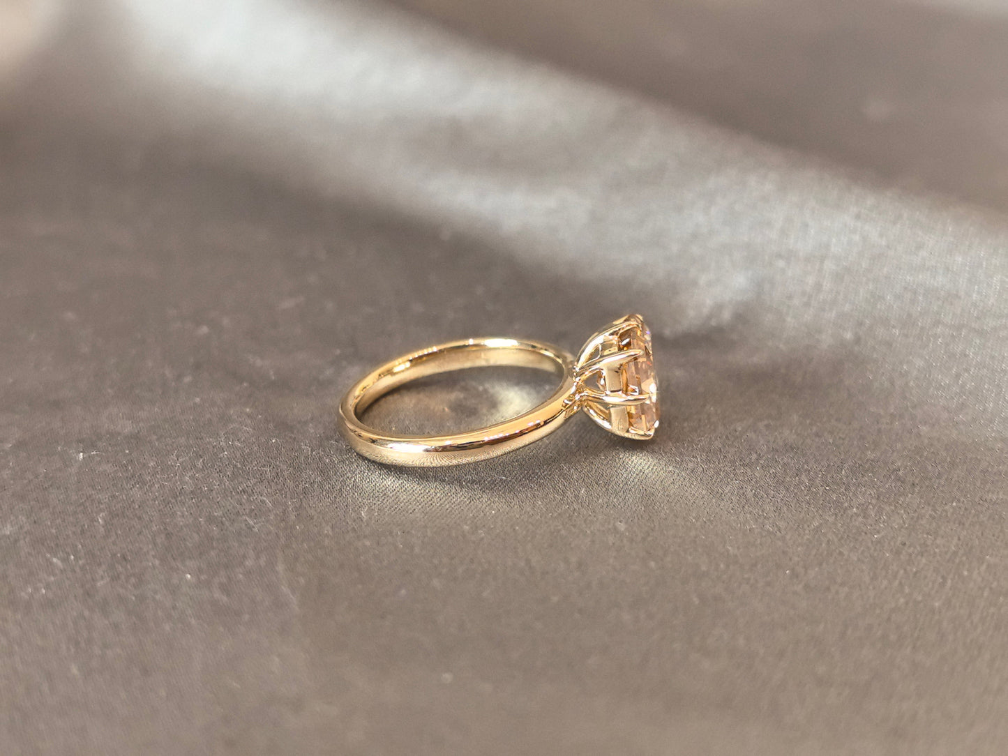 Fancy Brown Diamond Radiant-Cut Solitaire Ring - Prong-Set - Elegant Non-Traditional Engagement Ring