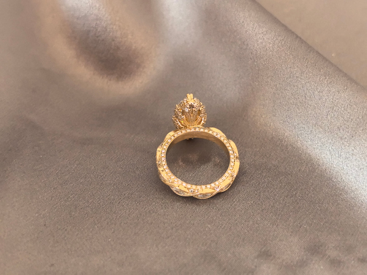 Marquise-Cut Lab-Grown Diamond Three-Stone Engagement Ring - Prong-Set - Refined Symmetrical Three-Stone Style (Copy)
