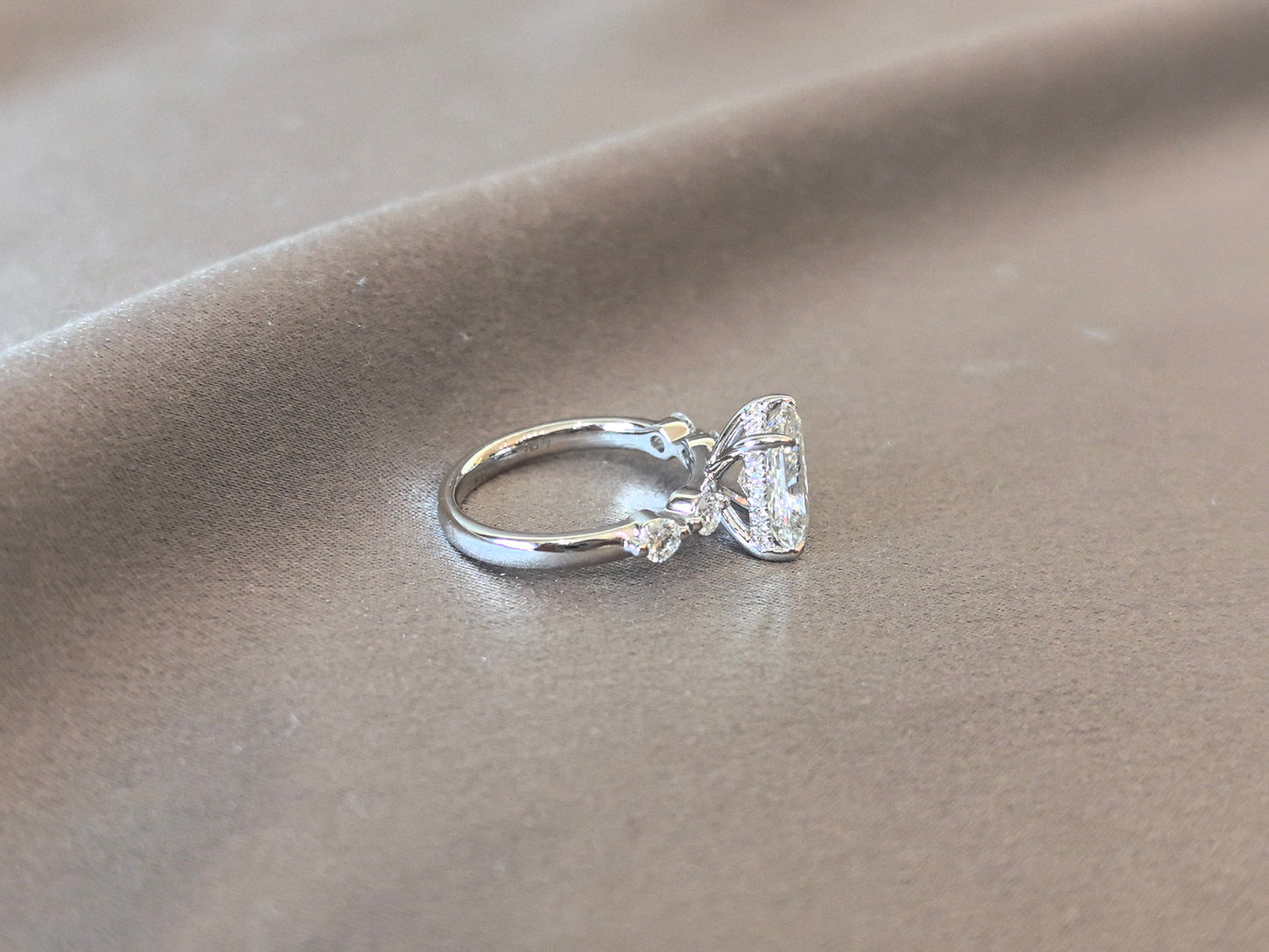 Radiant-Cut Diamond Split Shank Ring - Prong-Set - Hypoallergenic Fine Jewelry