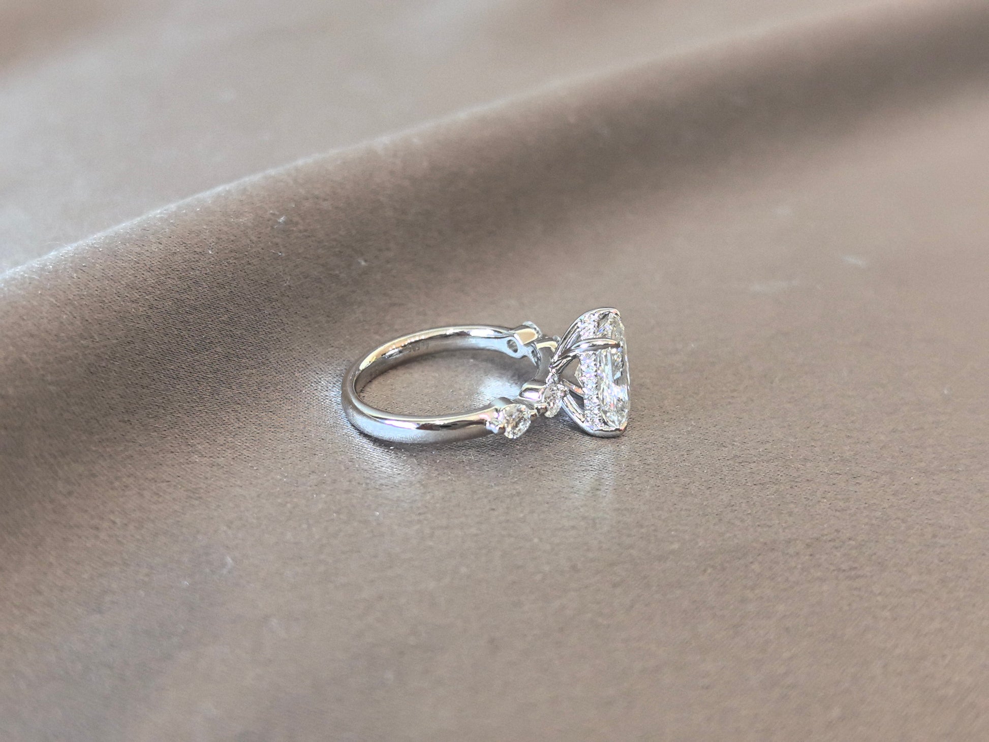 Radiant-Cut Diamond Split Shank Ring - Prong-Set - Hypoallergenic Fine Jewelry