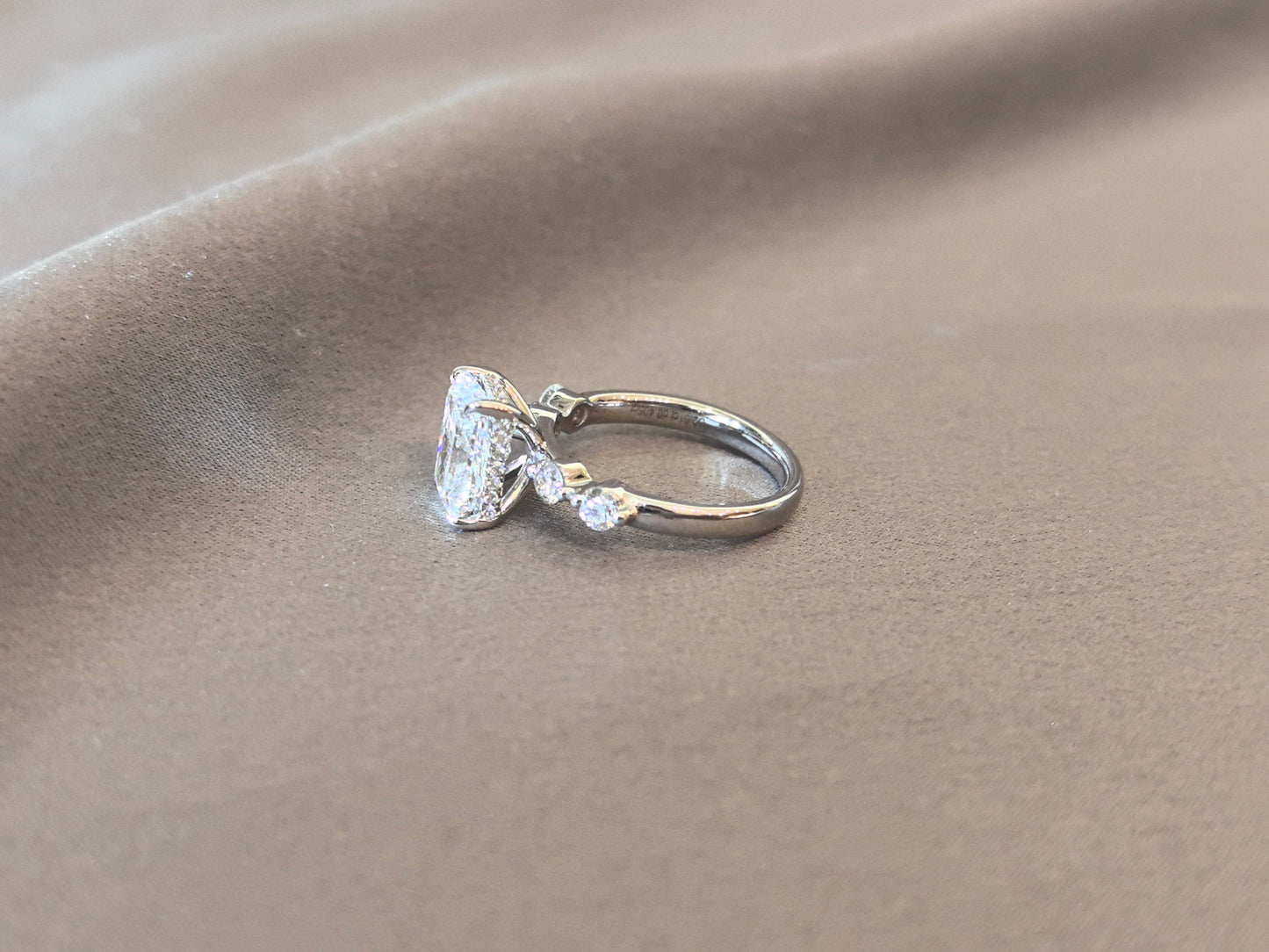 Radiant-Cut Diamond Split Shank Ring - Prong-Set - Hypoallergenic Fine Jewelry