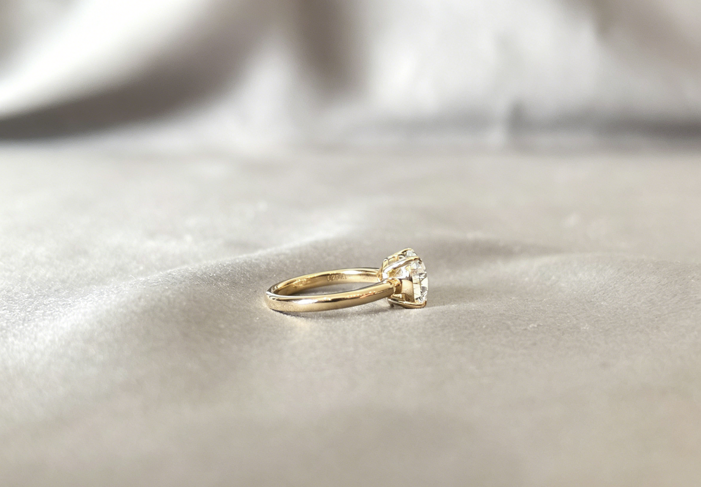 Pear-Shaped Lab Diamond Solitaire Ring - 4-Prong Setting - Classic Bridal Jewelry