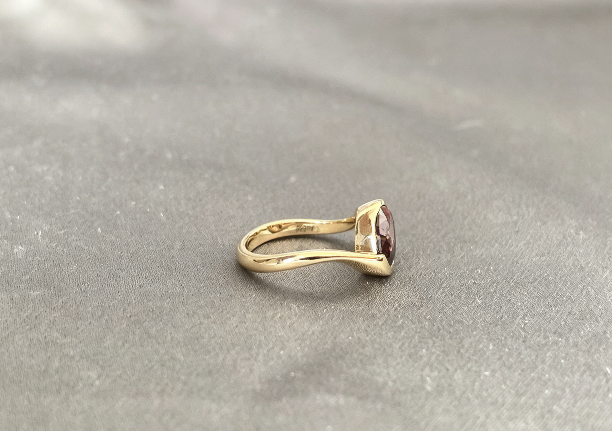 Oval Cut Lab Diamond Ring - Bezel Setting - Vintage Bridal Jewelry