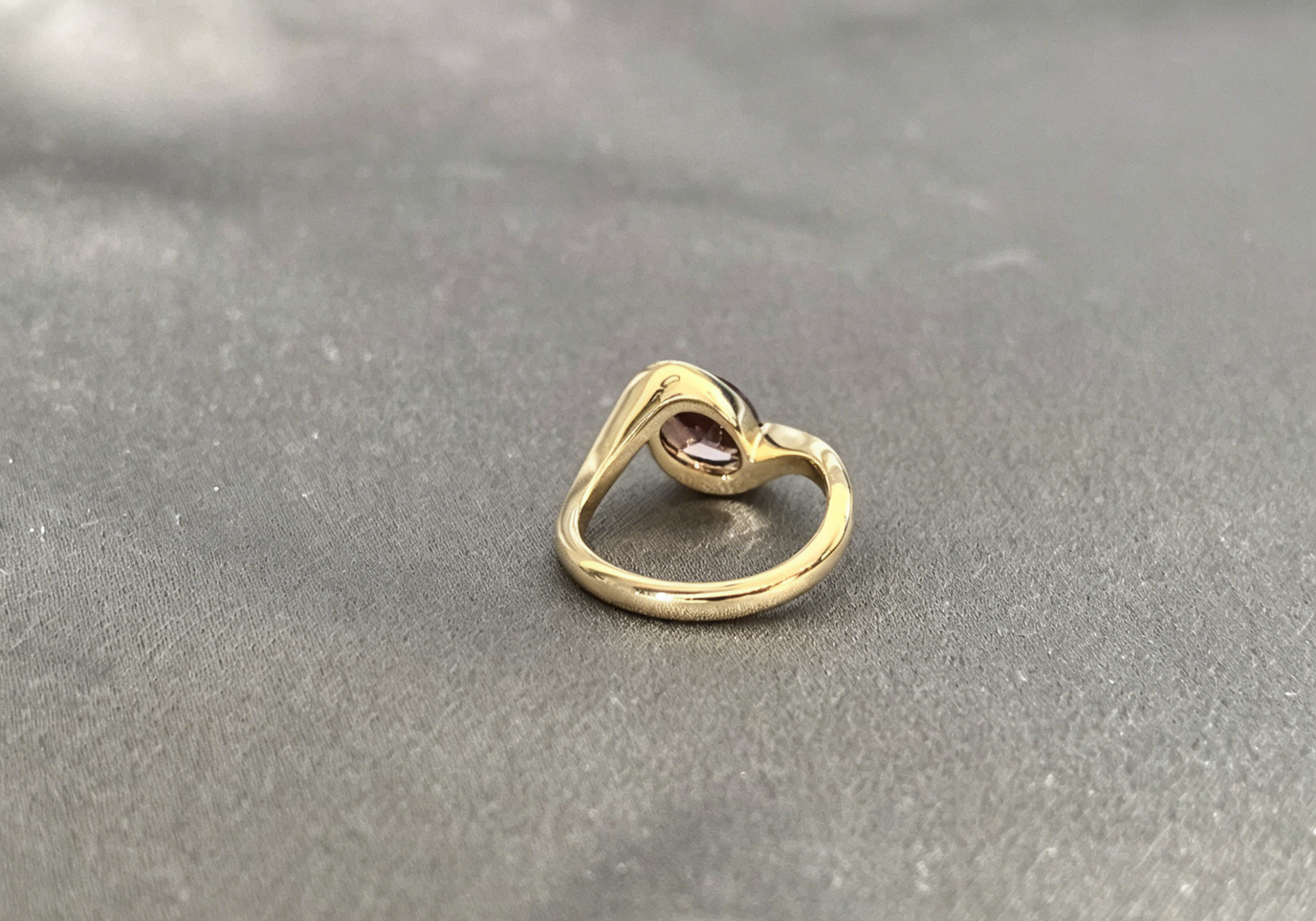 Oval Cut Lab Diamond Ring - Bezel Setting - Vintage Bridal Jewelry