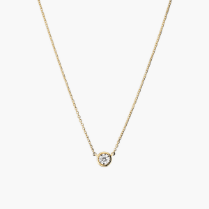 Bezel Lab Grown Diamond Necklace