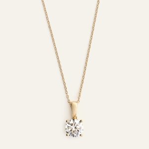 1ct Lab Grown Diamond Solitaire Pendant