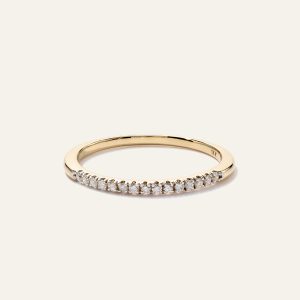 14K Gold Petite Diamond Wedding Band